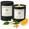Bougie parfumée Luxe Fleur d'Oranger - Bougie décorative en cire naturelle de qualité supérieure avec une durée de combustion jusqu'à 40 heures, parfum luxueux pour la détente à la maison, 130g