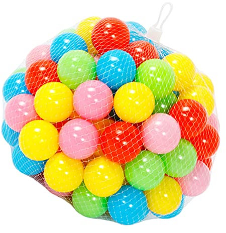 VINTORKY 60stücke Plastikbälle Ozeanball Spielzeug Für Bällebäder Bruchsichere Bälle Kleine Runde Bälle Für Junge Mädchen