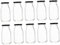 Ciieeo Bouteilles en Verre de 200 Ml pour Yaourts Et Boissons Lot de 10 Couvercles en Acier Inoxydable Anti-fuite pour Le Petit-déjeuner