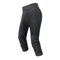 Topeter Youth Padded Bike Pants, Cycling Capri Leggings with Knee Pads, Compression Bicycle Short Tights S Black