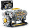 TOY PLAYER Ideas V8 Engine Building Kit for Adults, Building Block Set for Own MOC V8 Engine Model for Exhibition, Compatible with Lego for Boys 8-14, STEM Building Project for Kids 692PCS