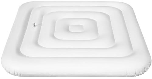 SHITOOMFE Aufblasbare Whirlpool-Abdeckung 53-Zoll-Quadratwählungen mit schneller und einfacher Inflations- und Deflationsventil Winddicht, schneebeichte, schneebedeckte isolierte Whirlpool-Deckel, W