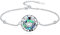 enjoylifecreative Damen Sternzeichen Krebs Armband 925er Sterling Silber Cancer Horoskop Abalone Muschel Armkette Sternbild Astrologie Geburtstag Schmuck Geschenke für Frauen Mädchen