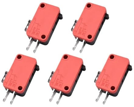 5/10 pezzi Micro on Off Interruttore momentaneo Interruttore di finecorsa 1NO1NC Leva a rullo V-15 V-151 V-152 V-153 V-154 V-155(V-15-1C25,5pcs)