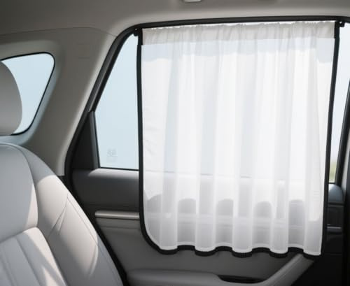 TAZZOR Magnetischer Insektenschutz, 155CM*130CM Universal Auto Magnetischer Insektennetz, Auto Heckklappe Moskitonetz mit Magnetverschluss für Vans, Wohnmobile, Wohnwagen