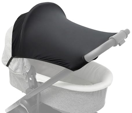 Kinderwagen Sonnenschutz UV-Schutz atmungsaktiv verstellbar | Sonnenschutz-Aufsatz Hitzeschutz für Parkausflüge, tägliche Spaziergänge, Mittagsschlaf-Schatten, Joggen, Reisen und