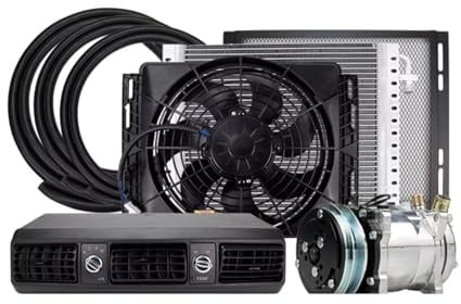Autoklimaanlage Gitter Universal Auto AC Klimaanlage Einheit Air Vent Kit Für LKW Van Traktor Für Jeep Street/Hot Rod Vintage Auto Klimaanlage Klimaanlage Lüftungsdüse(1B-12V)