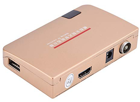 Yechiry Convertitore RF a HDMI, Adattatore Ricevitore TV Analogico con Telecomando, Segnale Stabile con Display Chiaro per TV con Ingresso HDMI Proiettori Insegnamento Multimediale (B)