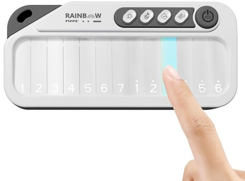 Piano Spielzeug | Mini-Tastatur, beleuchtetes Musikinstrument | Klavier für 3 – 6 Jahre | Musikspielzeug Lernspielzeug Geschenk 3 – 6 Jahre, und Mädchen, Reisen, Geburtstag, Party und Urlaub