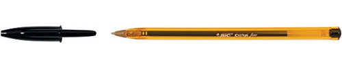 BIC 759985 Cristal Fine - Bolígrafo, Color Negro, 0.3 mm
