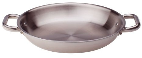 Pentole Agnelli ALIX110ALIN24 Tegame con Maniglie, Alu-Inox, 24 cm