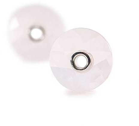 Trollbeads Damen-Ohrhänger Rose Quartz Glas - 86102