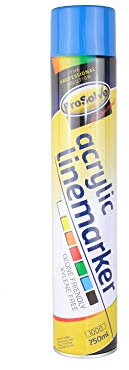 Blue Line Marker – Spray Paint for Football Pitch, Car Parks, Floors & Warehouses – 12 x 750ml