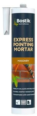 Bostik Express Pointing Mortar, Ready to Use, Weather Resistant, Colour: Grey, 310ml