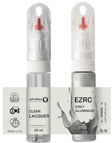 SD COLORS EZRC Peinture de retouche Gris aluminium 20 ML