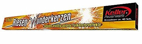 FKW Keller 200 Wunderkerzen 30cm Brennzeit ca. 60 Sekunden - 20 Packungen a 10 Stück (200 Wunderkerzen)