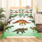 Loussiesd Dinosaur Bettw?sche 135x200cm Kinder Jugendliche Bettw?sche Set Sch?n Dinos Drucken Bettbezug Set Dinosaur Thema Tier Bettw?sche für Jungen M?dchen Dekor Mikrofaser Dino Muster Betten Set