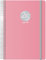 Dohe - Terminplaner 2024 - Tagesseite - Format 15 x 21 cm (A5) - 336 Seiten - Spiralbindung - Hartplastikeinband - Rosa - Modell Memphis