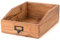 DOKUMENTENABLAGE Carta | 33 cm, Mahagoni Holzi | Büro Organizer, Schreibtisch Ablage, Dokumenten Kiste, Holz Kiste, Bürokiste mit Tafel, Schreibtisch Organizer | Farbe: 08 honigfarben gewachst