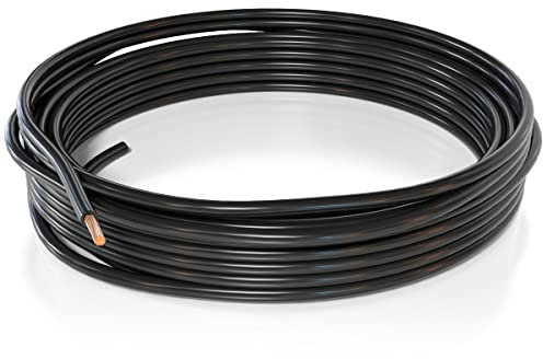 SCHWARZBERG Fahrzeugleitung Fly -versch. Größen verfügbar- 16mm² 2m-Ring schwarz | KFZ Kabel | Litze | Batteriekabel | Aderleitung flexibel | Einzelader | Litzenkabel | Kupferkabel 16mm2