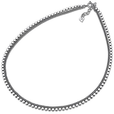 Beydodo Herren Halskette Silber 925 ohne Anhänger, 4MM Bohnenkette mit Collierverschluss Freundschaftskette Hip Hop Kette Silber 39CM