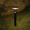 DAWALIGHT LED Solar Standleuchte Außen mit Stecker 3 Modus 3000K Gartenleuchte Wegeleuchte mit Bewegungsmelder Runden IP44 Wasserdicht Pollerleuchte für Garten Terrasse Einfahrt, Edelstahl, Schwarz