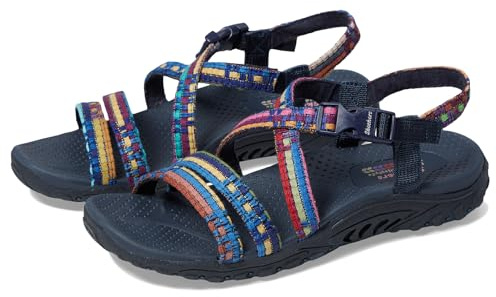 Skechers Women's Reggae-Sew Me-Boho Woven Strappy Slingback Sandal