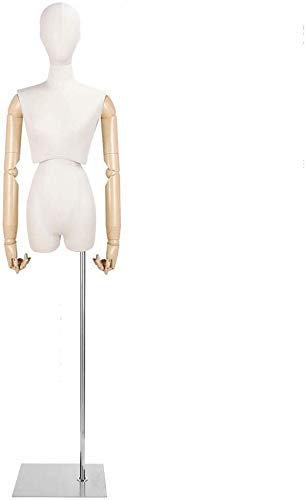 Mini Schneiderpuppe Famale, Verstellbare Höhe, Schneiderpuppen Puppenkleid Form Display Puppenhaus Zubehör Dekoration Schneiderpuppe Verstellbar (Größe: 1/3) (B)