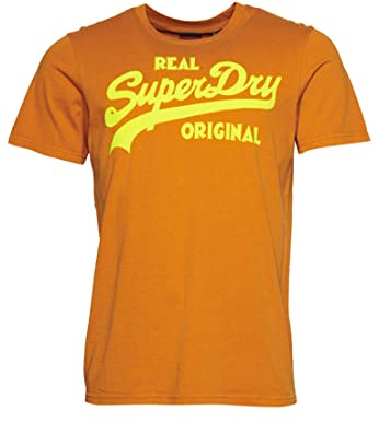 Superdry Herren Vintage Logo T-Shirt in Neonfarben