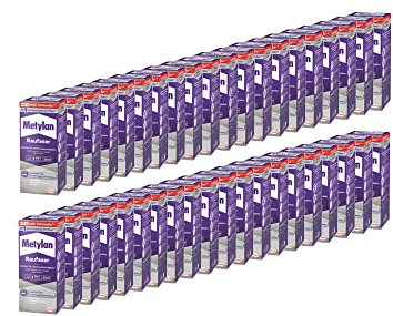 Metylan Raufaser, starker Tapetenkleister für Raufasertapete mit hoher Anfangsklebkraft, langlebiger & korrigierbarer Kleister mit Methylcellulose, 40x180g