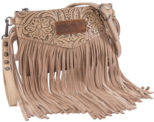 Wrangler Clutch Wristlet Fringe Purse Western Crossbody Bags for Women WG63-181KH