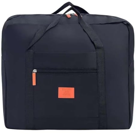 Handgepäck Tasche Flugzeug Reisetasche Klein Faltbare Koffer Sporttasche Krankenhaustasche Weekendertasche (Schwarz)