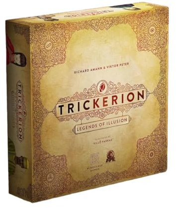Mindclash Games Trickerion - Legends of Illusion Basisspiel | Viktorianisches Steampunk-Worker-Platzierungsspiel für 2-4 Spieler | 48 einzigartige Trickkarten & Action-Auswahl-Mechaniken