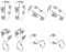 ALEXCRAFT 8 Pcs 925 Sterling Silver Necklace Pendant Connect Clasp - Silver Pinch Bails Clips for Bracelet Charms Jewelry Making Accessories