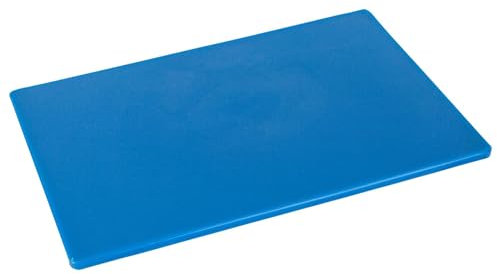 Argon Tableware Plastic Chopping Board - Blue - 45cm x 30cm - Thick Colour Coded Kitchen Professional Catering Cutting Block Mat for Raw Fish, Seafood