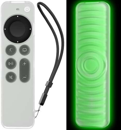 AhaStyle Étui pour Apple TV 4K HD Siri Remote 3e Génération (2022) / Apple TV Siri Remote 2e Génération (2021) Léger, Mince, Silicone sans Rayures, Absorption Chocs, Accès Complet À Toutes Fonctions