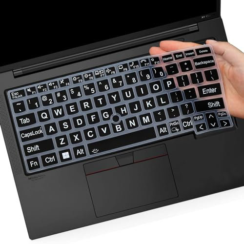 Large Print Keyboard Cover for Lenovo Thinkpad x1 Carbon Gen 11/10 14,ThinkPad X1 Yoga Gen 8/7, ThinkPad T14 T14s Gen 4/3, ThinkPad L14 P14s Gen 4/3, Thinkpad E14 Gen 5(Not Fit T14 L14 P14s Gen 2 1)