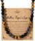PiercingJak Herren Halskette Tigerauge Obsidian Hämatit Edelstein Kette Männer Damen Kristallkette Perlenkette Heilsteine Schmuck Amulett Spirituelle Geschenk für Mann Frauen