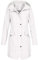 Ciré Femme Coupe Vent Parka de Pluie avec Capuche Casual Zippé Chaude Manteau Outdoor Sport Grande Taille Randonnée Veste Marque Automne Adulte Jacket(Blanc,L)
