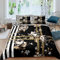 Bettwäsche 200X200 cm Florale Streifen Bettwäsche Set 3 Teilig - 1 Bettbezug + 2 Kissenbezug,100% Mikrofaser,3D Digital Print Bettwäsche，Bettwäsche-Set · Teenager Und Erwachsene - Anti- -401M941C384F