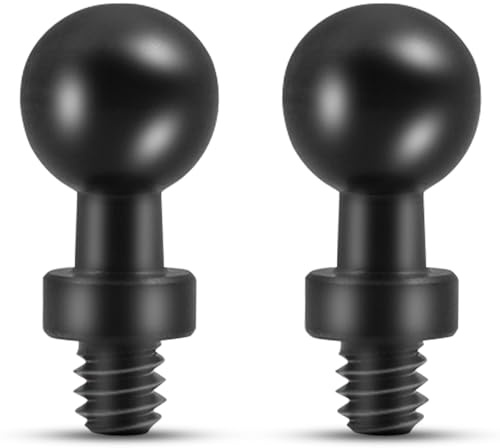 Biqing 2pcs 17mm Single Ball Mount Adapter,Ball Mount Accessories Compatible with Mounts for Motorcycle ATV Rearview Mirror Screw Ball Head Mounts