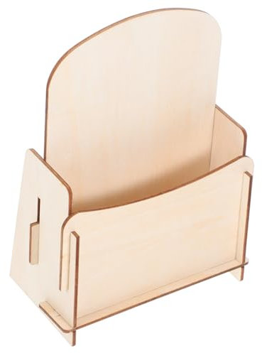 Homoyoyo DIY Holz Schreibtisch Bücherregal Organizer Für Tischplatte Platzsparendes Regal Für Zeitschriften Und Kleine Gegenstände Im Heimbüro Fächer