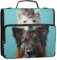 Funny Dog Kitten Cat Cute 3 Ring Binders D Ring Zipper Binder Organizer Middle School Binder Bag with Strap Business Storage Portfolio Case with Handle