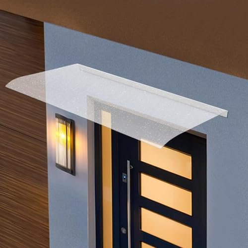 Moderne Auvent Marquise De Porte Exterieur,extérieur Porte D'entree Auvent Marquise Polycarbonate Lprotection UV,pour La Maison De Garage Attendez,transparent-40x60cm/15.7 * 24in