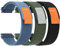 Mugust 3 Stück Nylon Uhrenarmband 22mm Armband mit Schnellverschluss, Klettverschluss und Schnellverstellung Uhrenarmbänder, Universelles 22mm Ersatzarmband für Smartwatch Uhr Armbänder