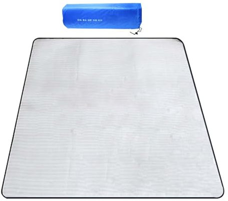 Alu Isomatte Schaummatten, 200x200cm Schlafmatte für Camping Isoliermatte aus Aluminiumfolie Isolierdecke Faltbare Zeltmatte Bodenmatte Thermomatte für Camping Yoga Sport