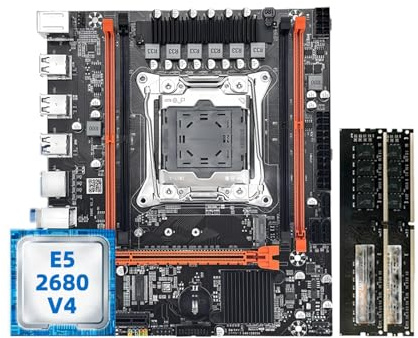 motherboard Fit For MOUGOL X99 DDR4 Motherboard Kit With Xeon E5-2680 V4 And 2 * 8GB=16GB RAM Dual Channel Memory LGA2011-3 2680 Game Set
