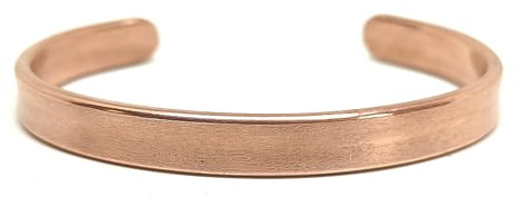 Generisch Handgefertigtes Kupferarmband, 100% reines Kupfer, Herrenschmuck, 8 mm Armreif, Geschenk zum siebten Hochzeitstag