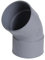 NICOLL COV50158 Coude Femelle 45° -PVC Gris-Ø 100 mm-CT44