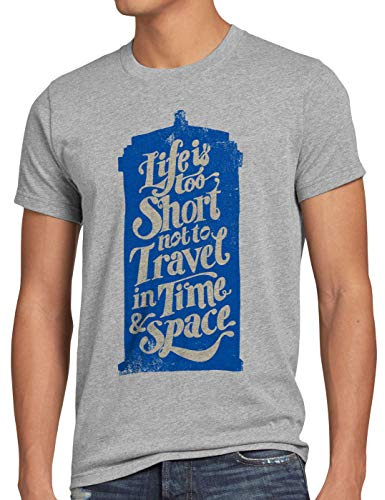style3 Time Travel Project T-Shirt Herren zeitreise Serie Polizei notrufzelle